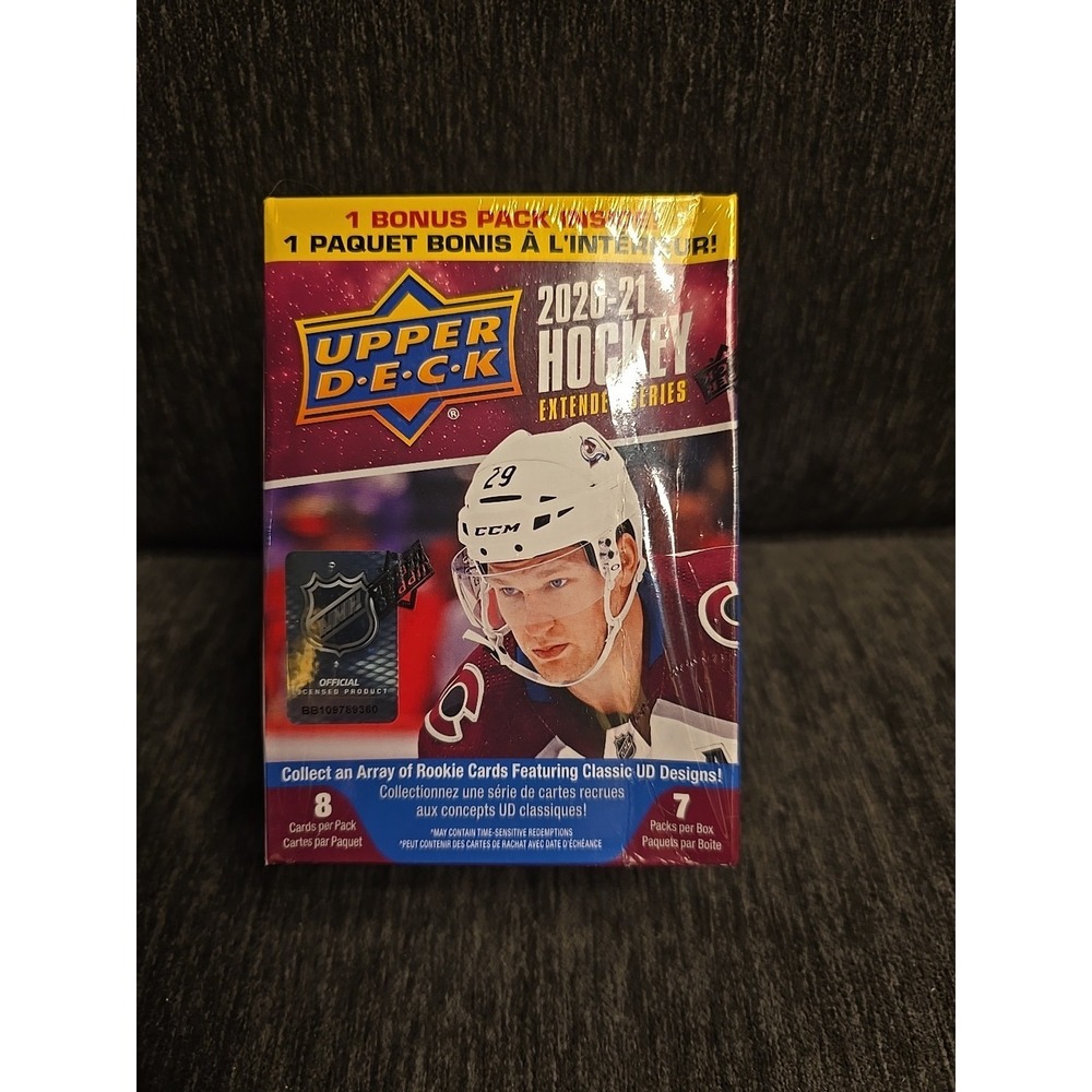 Factory Sealed Blaster Box 2020-2021 Upper Deck Extended Series NHL Hockey Cards